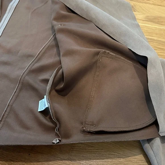 E&M | Women's Tan Suede moto style Jacket - Picture 9 of 13